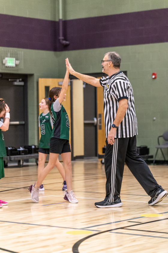 Upward Basketball high five Web
