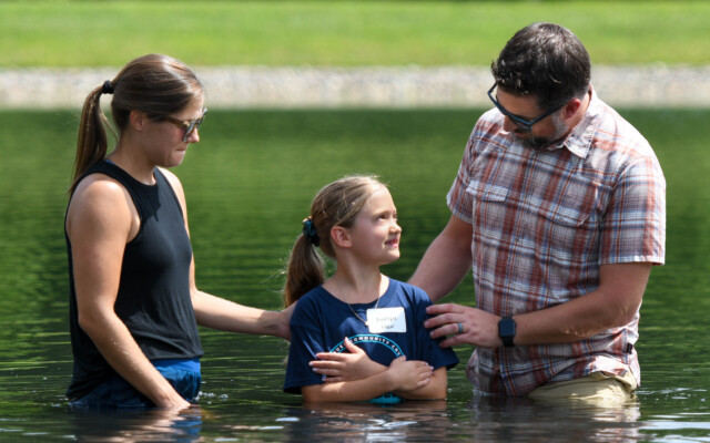 Outdoor Baptism Josh