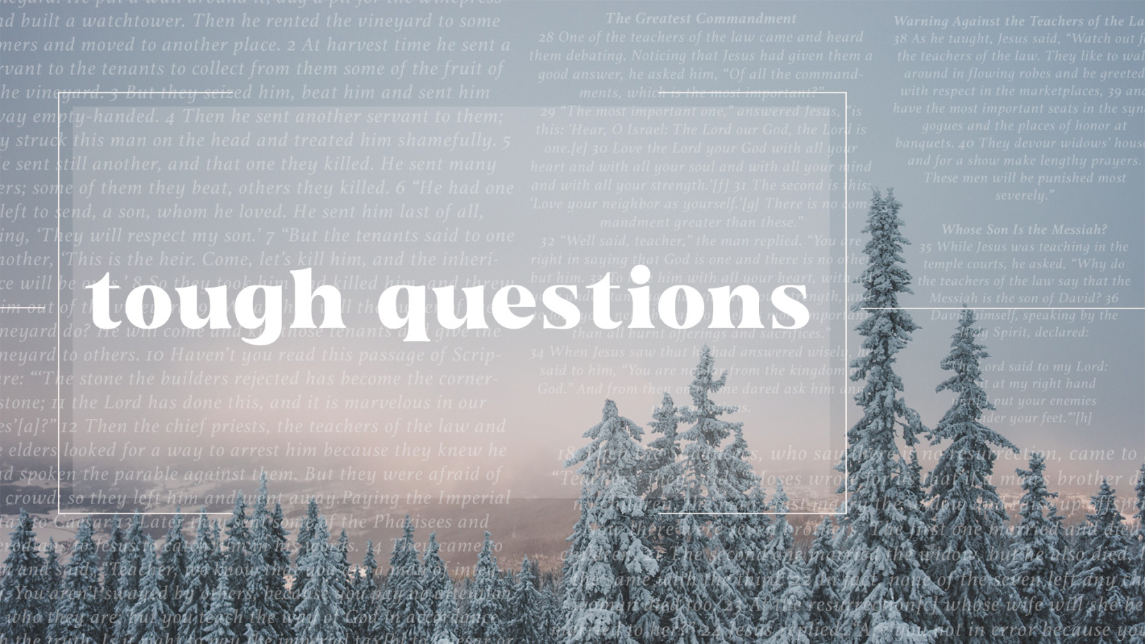 Tough Questions title