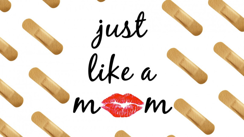 Just Like A Mom Title Slide